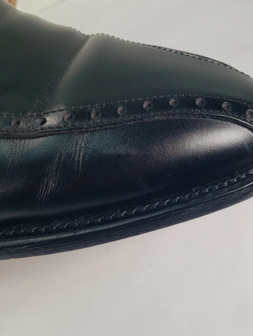 ALLEN EDMONDS WENDELL DERBY BLACK  LEATHER OXFORD DRESS SHOES MEN'S US 9 D
